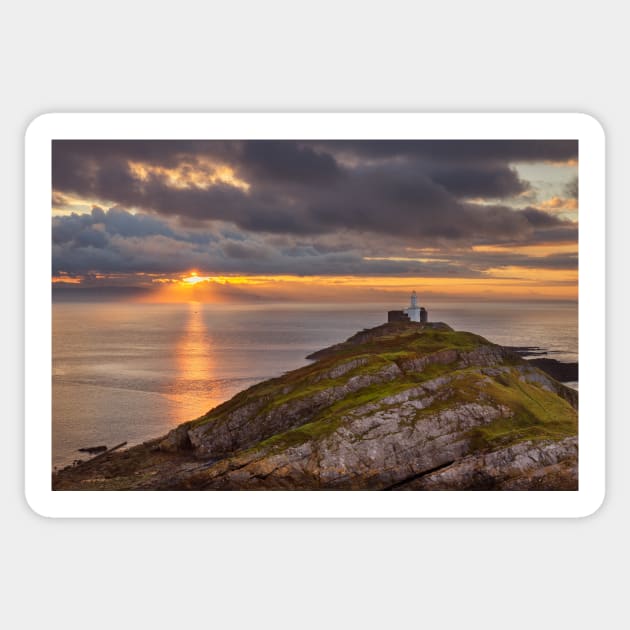 Mumbles Lighthouse, Swansea, Wales Sticker by dasantillo